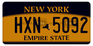 HXN5092  license plate in NY