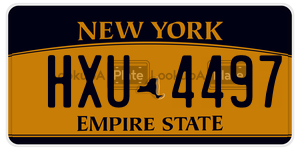HXU4497  license plate in NY