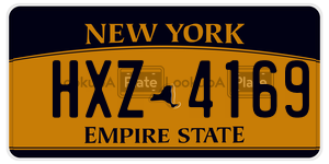 HXZ4169  license plate in NY