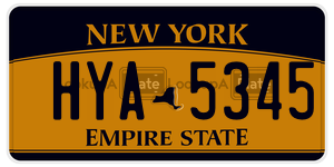 HYA5345 license plate in New York