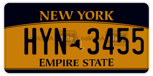 HYN3455  license plate in NY