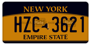 HZC3621 license plate in New York