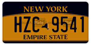 HZC9541  license plate in NY