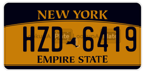 HZD6419  license plate in NY