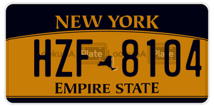 HZF8104  license plate in NY