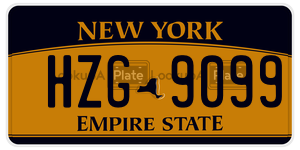 HZG9099  license plate in NY