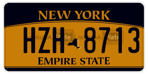 HZH8713  license plate in NY