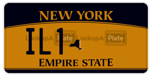 IL1 license plate in New York