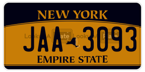 JAA3093  license plate in NY