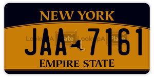 JAA7161  license plate in NY