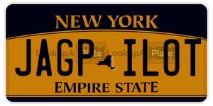 JAGPILOT  license plate in NY