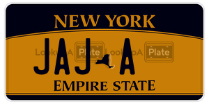 JAJA license plate in New York