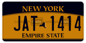 JAT1414  license plate in NY