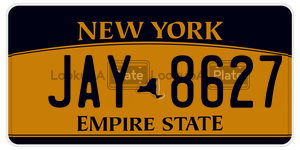 JAY8627  license plate in NY