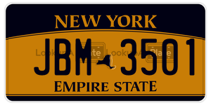 JBM3501  license plate in NY