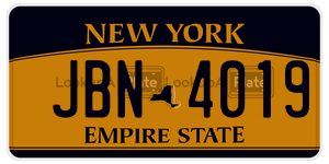 JBN4019  license plate in NY
