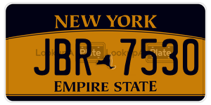 JBR7530  license plate in NY