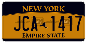 JCA1417  license plate in NY