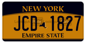 JCD1827  license plate in NY