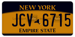 JCV6715  license plate in NY