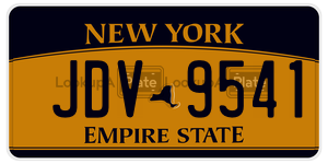 JDV9541  license plate in NY