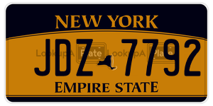 JDZ7792  license plate in NY