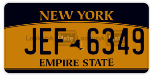JEF6349 license plate in New York