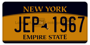 JEP1967  license plate in NY