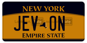 JEVON  license plate in NY