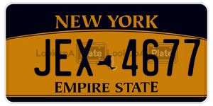JEX4677  license plate in NY