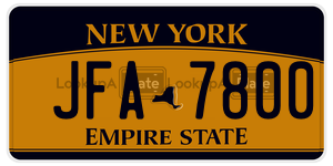 JFA7800  license plate in NY