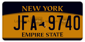 JFA9740  license plate in NY