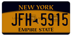 JFH5915  license plate in NY