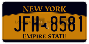 JFH8581  license plate in NY