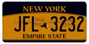 JFL3232  license plate in NY