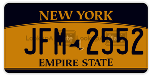JFM2552  license plate in NY