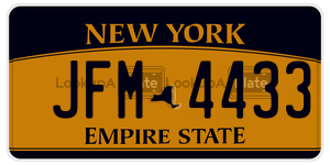 JFM4433  license plate in NY