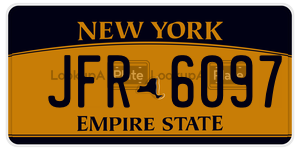 JFR6097  license plate in NY