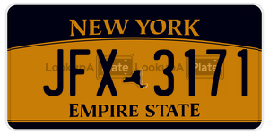 JFX3171  license plate in NY