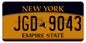 JGD9043  license plate in NY