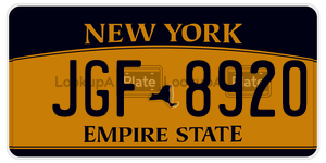 JGF8920  license plate in NY