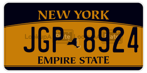 JGP8924  license plate in NY