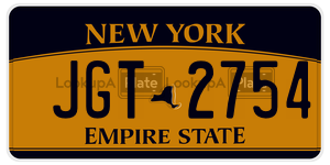 JGT2754  license plate in NY