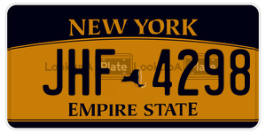 JHF4298  license plate in NY