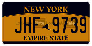 JHF9739  license plate in NY