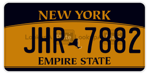 JHR7882  license plate in NY