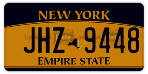 JHZ9448  license plate in NY