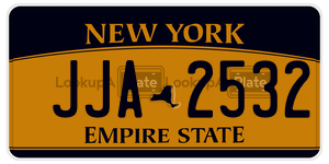 JJA2532  license plate in NY
