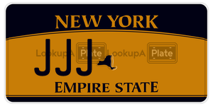 JJJ  license plate in NY