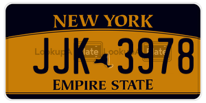 JJK3978  license plate in NY